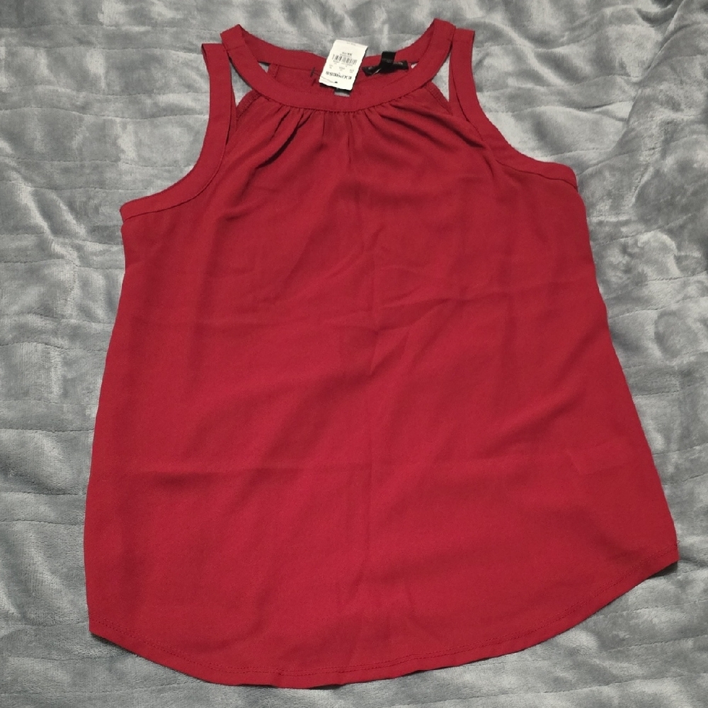 Express Burgundy Tank Top